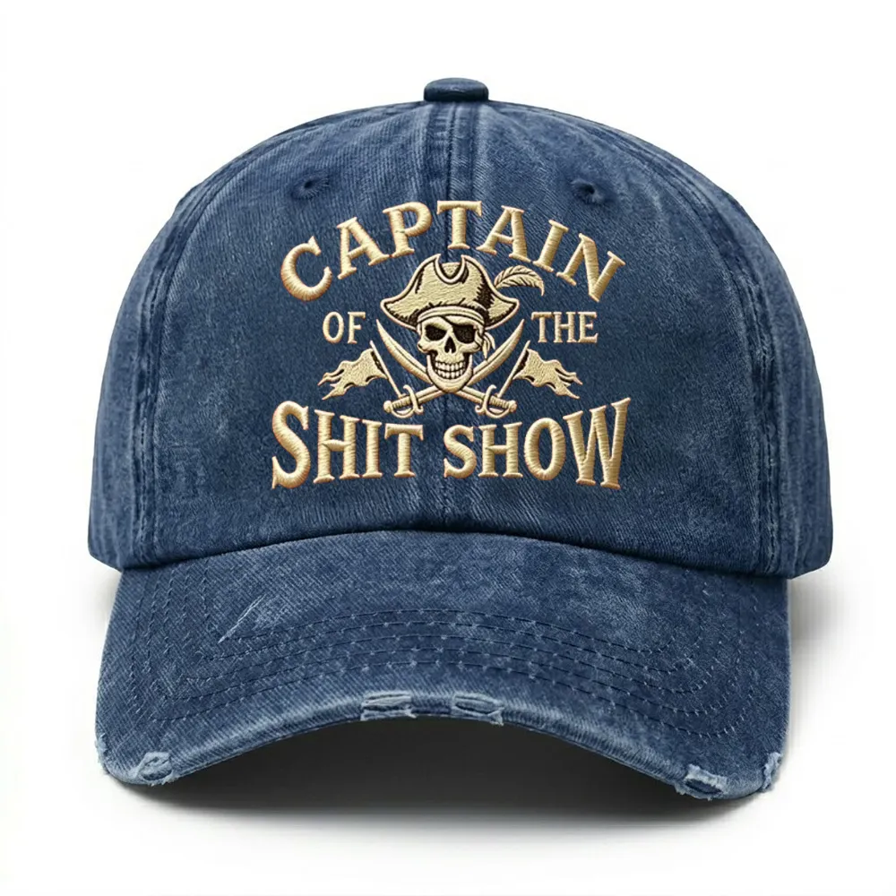 🔥 LAST DAY 40% OFF –Captain Of The Shit Show Embroidery Cap