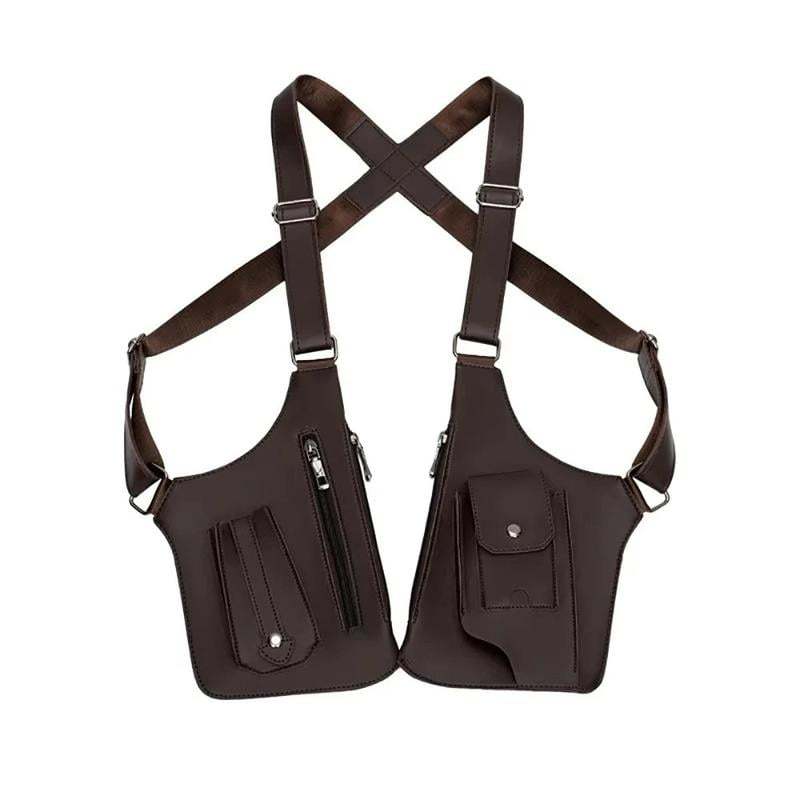 Unisex Adjustable PU Leather Shoulder Bag