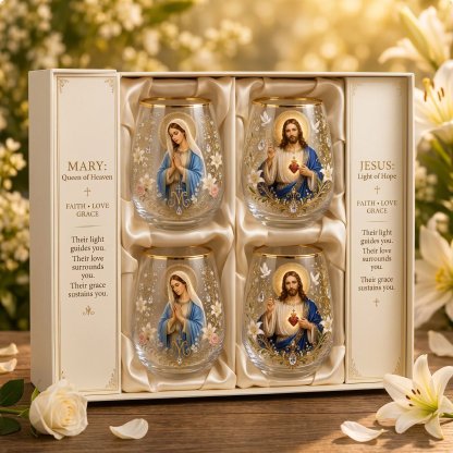 🔥Last Day 50% OFF - 🙏✝️ 2026 Limited Edition “Morning Prayer” Glass Tea Cup ☀️☕ – Faith & Serenity Collection