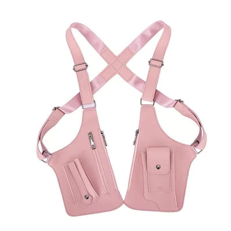 Unisex Adjustable PU Leather Shoulder Bag
