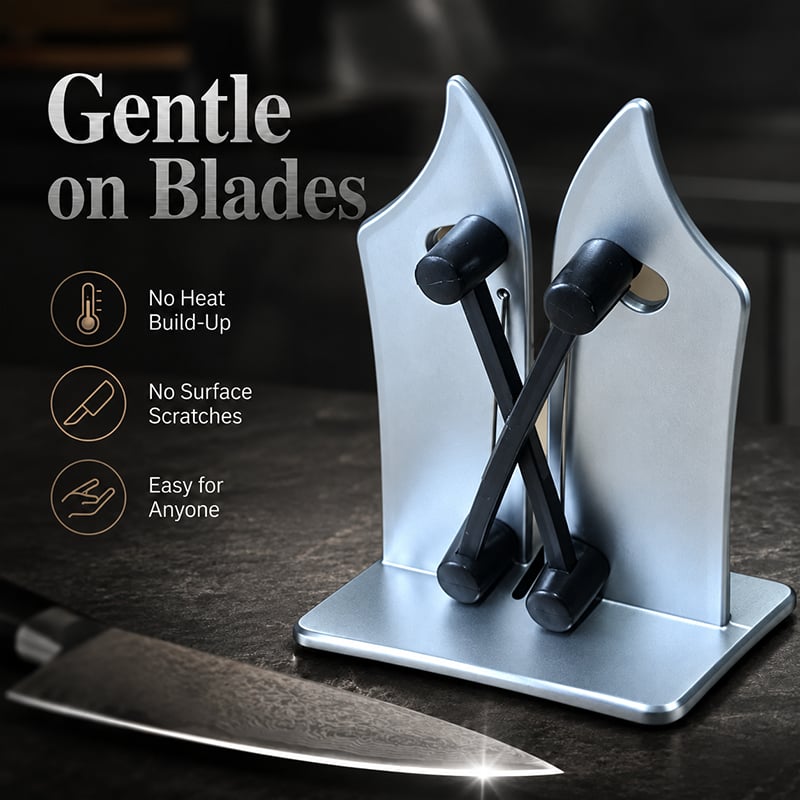 Knife sharpening without heat