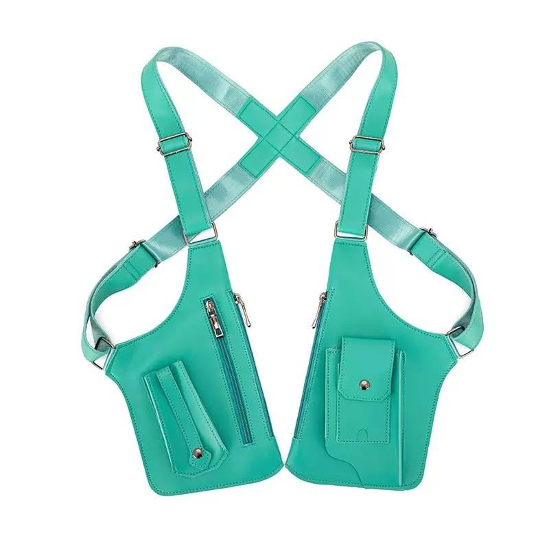 Unisex Adjustable PU Leather Shoulder Bag