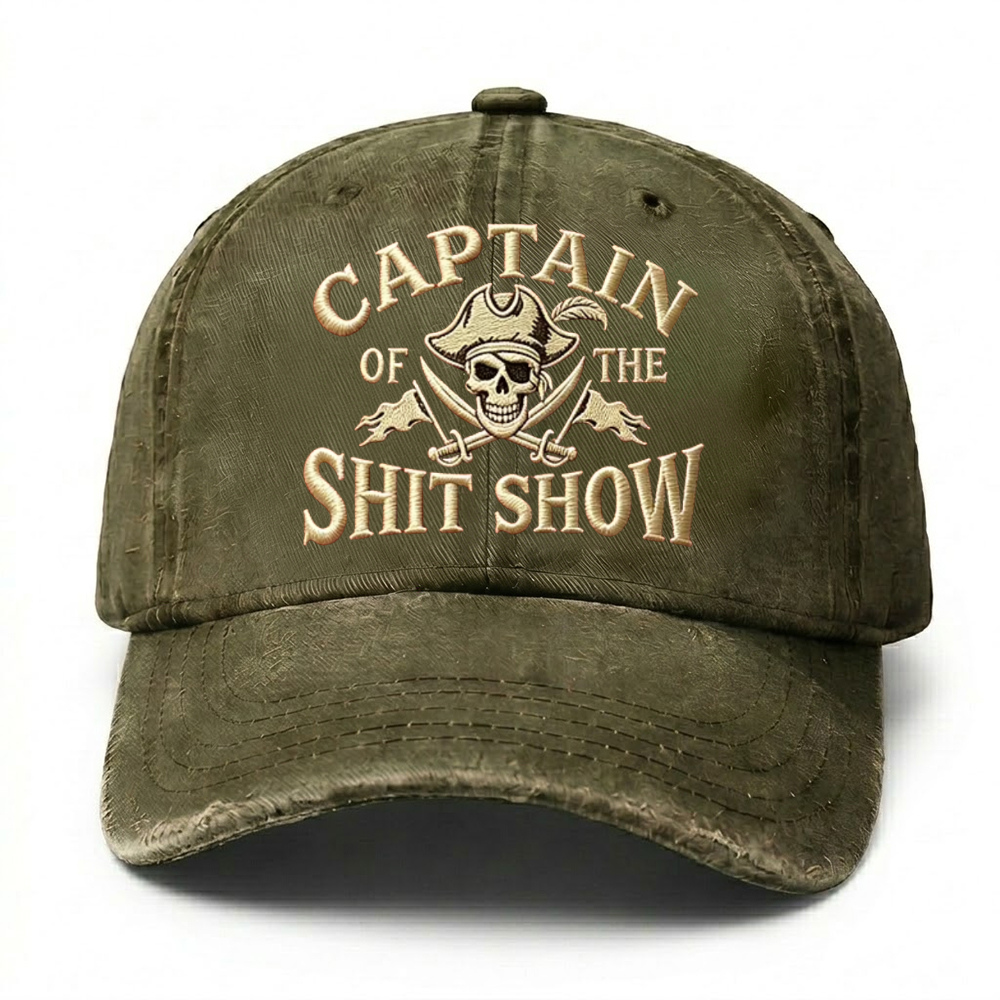 🔥 LAST DAY 40% OFF –Captain Of The Shit Show Embroidery Cap