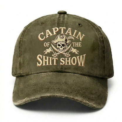 🔥 LAST DAY 40% OFF –Captain Of The Shit Show Embroidery Cap
