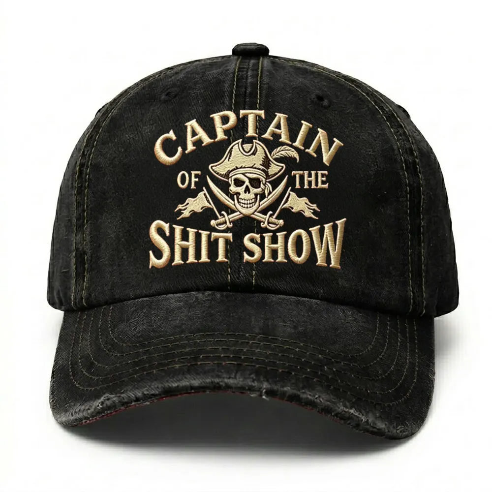 🔥 LAST DAY 40% OFF –Captain Of The Shit Show Embroidery Cap