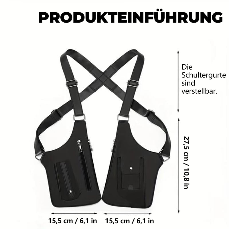 Unisex Adjustable PU Leather Shoulder Bag