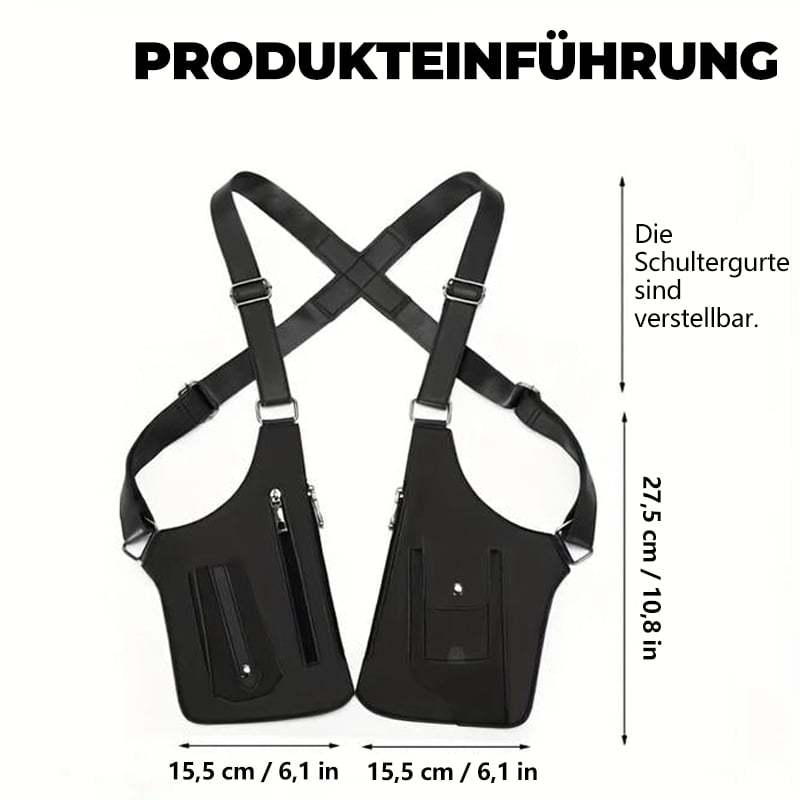 Unisex Adjustable PU Leather Shoulder Bag