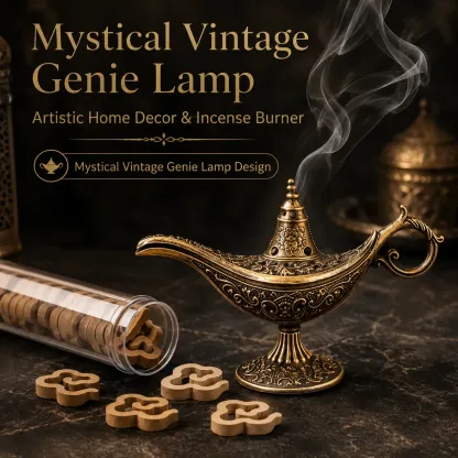 🎁Last Day Promotion 50% OFF🔥Vintage Aladdin Genie Lamp Incense Holder
