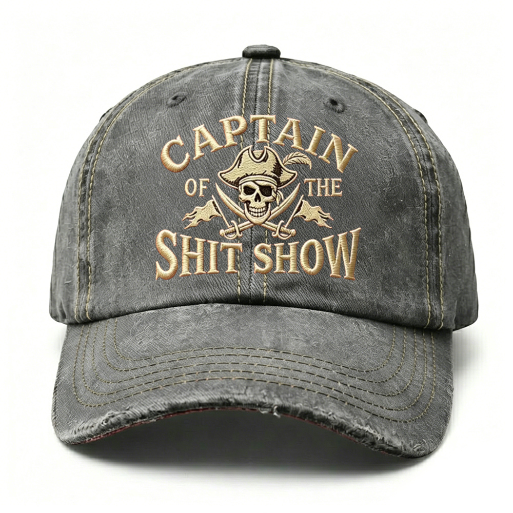 🔥 LAST DAY 40% OFF –Captain Of The Shit Show Embroidery Cap