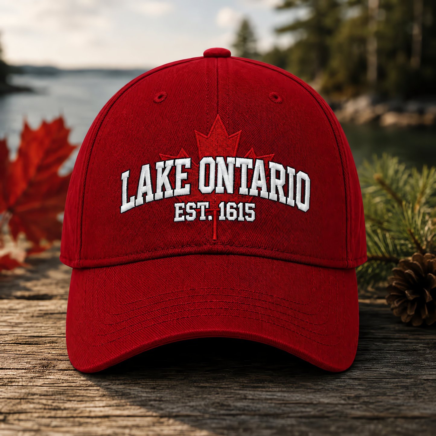 🔥LAST DAY 60% OFF -- 🍁Lake Ontario Forever – Heritage Embroidered Cap (🧢100% Cotton)