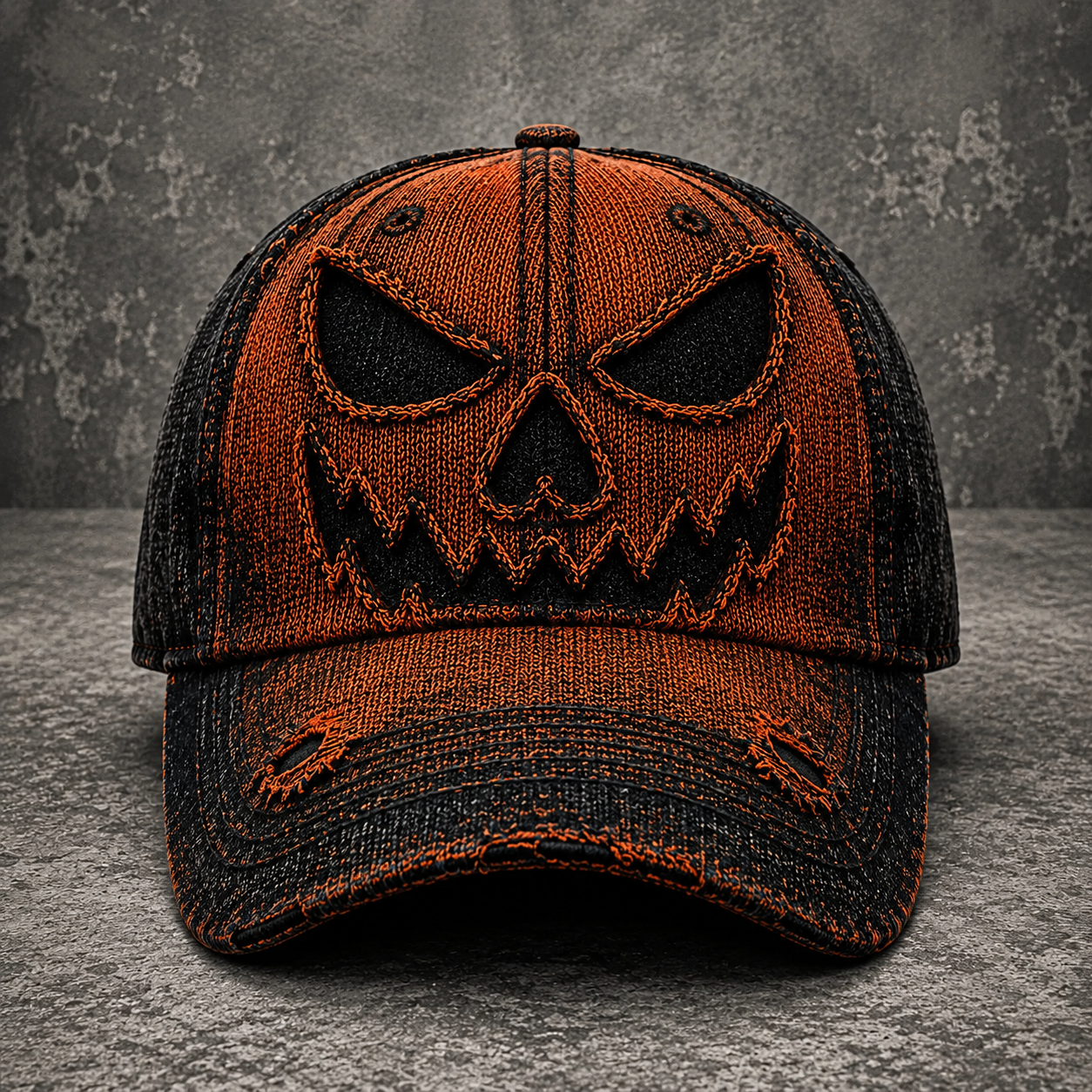 Retro Halloween Quirky Spooky Art Print Cap