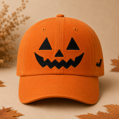 Retro Halloween Quirky Spooky Art Print Cap