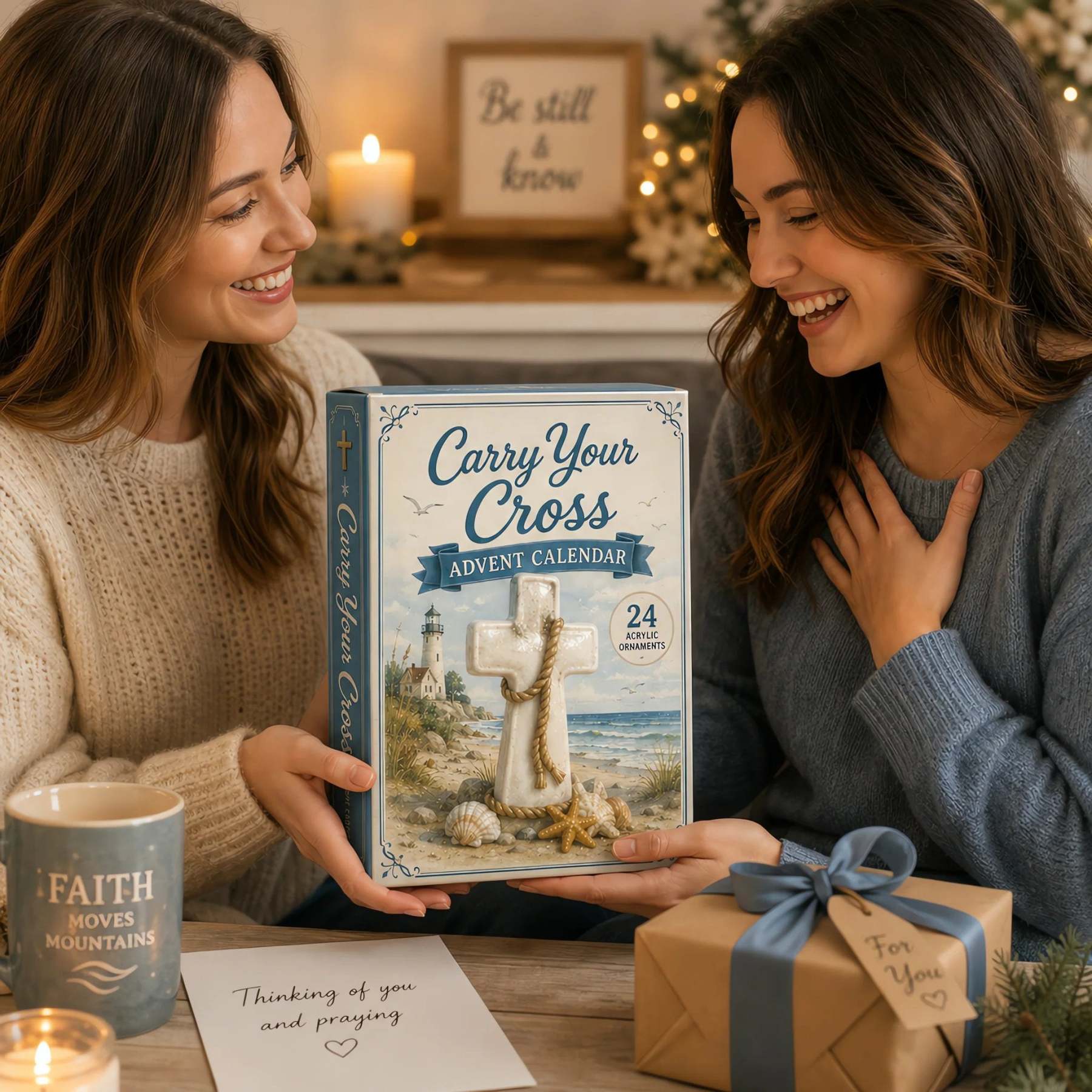 Faith Crosses Advent Calendar 2026 – 24 Acrylic Charm Surprises