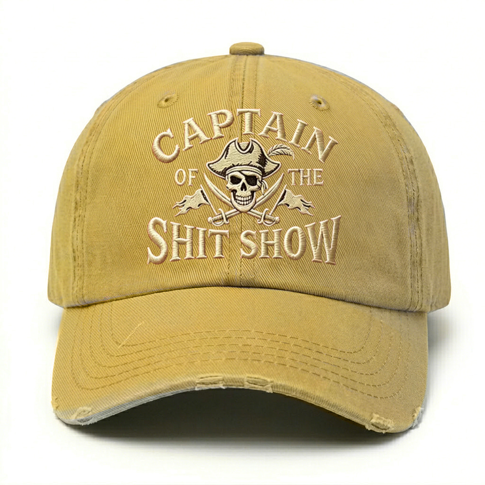 🔥 LAST DAY 40% OFF –Captain Of The Shit Show Embroidery Cap