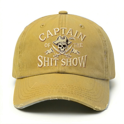🔥 LAST DAY 40% OFF –Captain Of The Shit Show Embroidery Cap