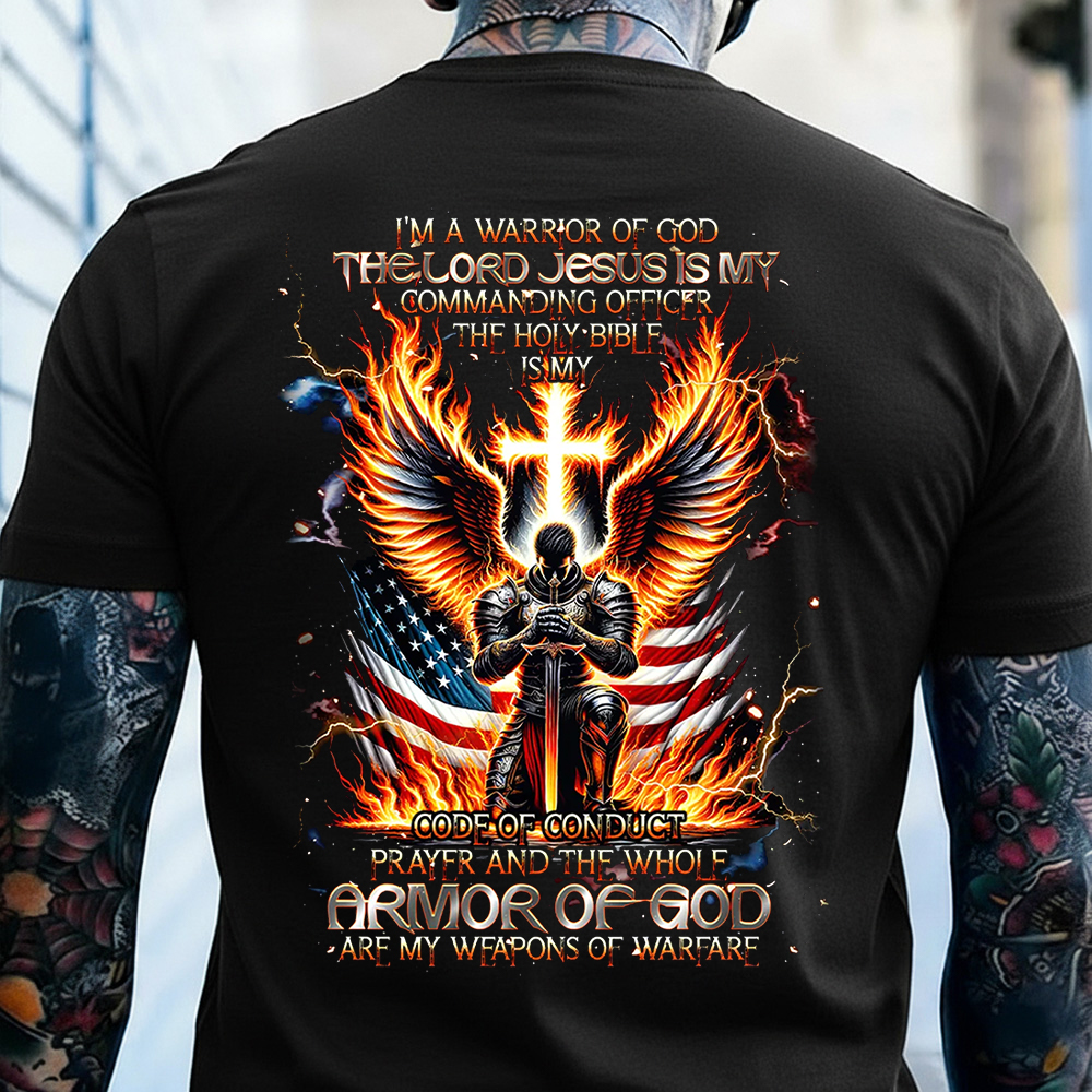 I'm A Warrior Of God The Lord Jesus Is My Commanding Officer The Holy Bible Custom Year Tshirt, Custom Year Gen X ,Boomer, Gen Y Tshirt