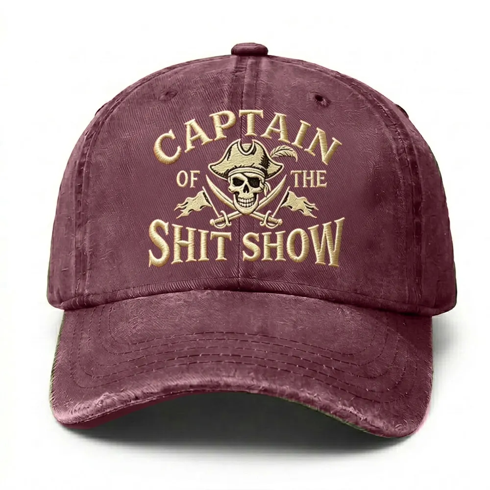 🔥 LAST DAY 40% OFF –Captain Of The Shit Show Embroidery Cap