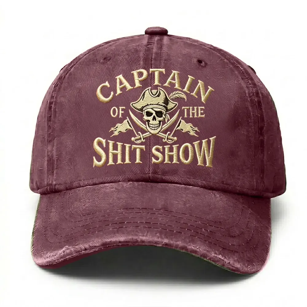 🔥 LAST DAY 40% OFF –Captain Of The Shit Show Embroidery Cap