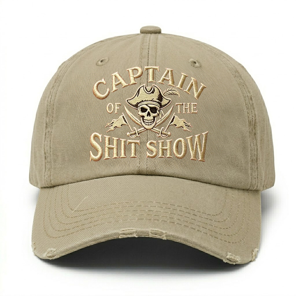 🔥 LAST DAY 40% OFF –Captain Of The Shit Show Embroidery Cap