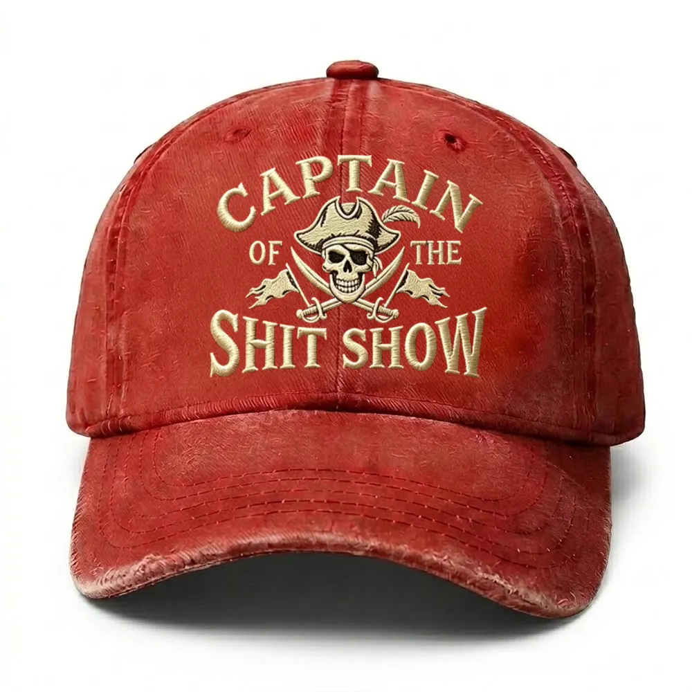 🔥 LAST DAY 40% OFF –Captain Of The Shit Show Embroidery Cap