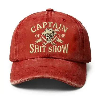🔥 LAST DAY 40% OFF –Captain Of The Shit Show Embroidery Cap