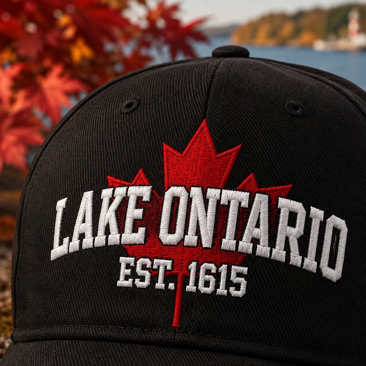 🔥LAST DAY 60% OFF -- 🍁Lake Ontario Forever – Heritage Embroidered Cap (🧢100% Cotton)