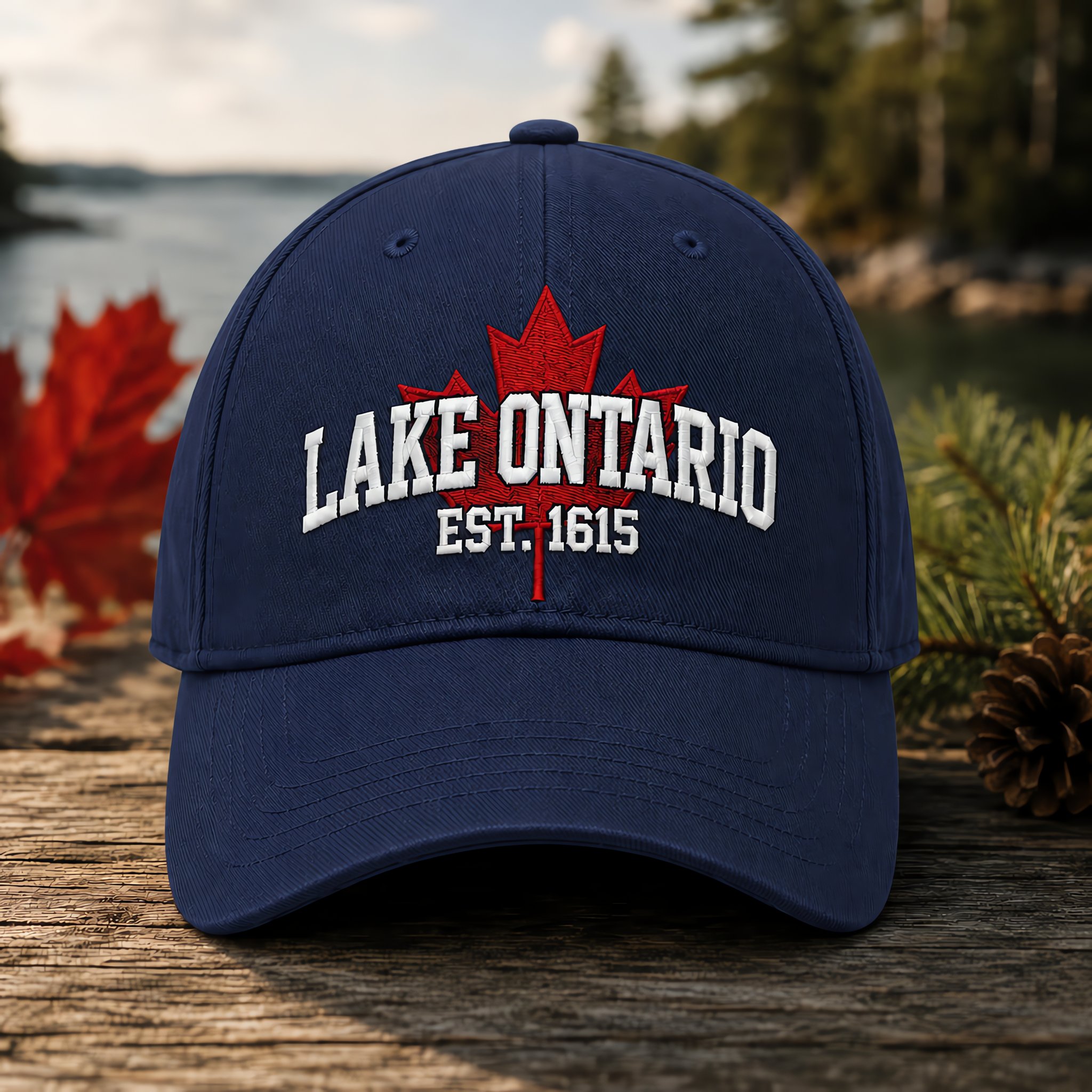 🔥LAST DAY 60% OFF -- 🍁Lake Ontario Forever – Heritage Embroidered Cap (🧢100% Cotton)