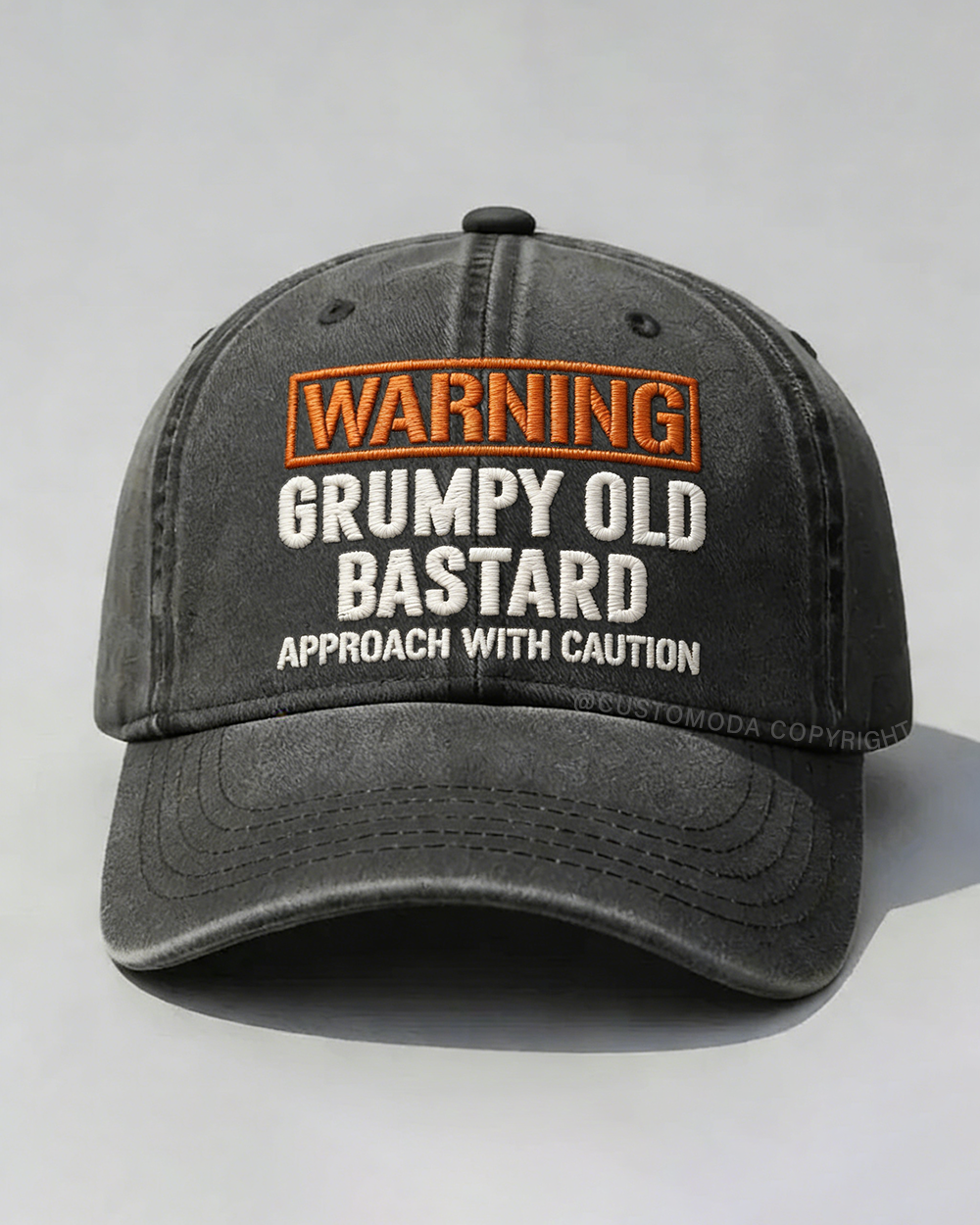 🏆Last Day Only $19.98❤Warning Grumpy Old Bastard Approach With Caution Embroidery Cap