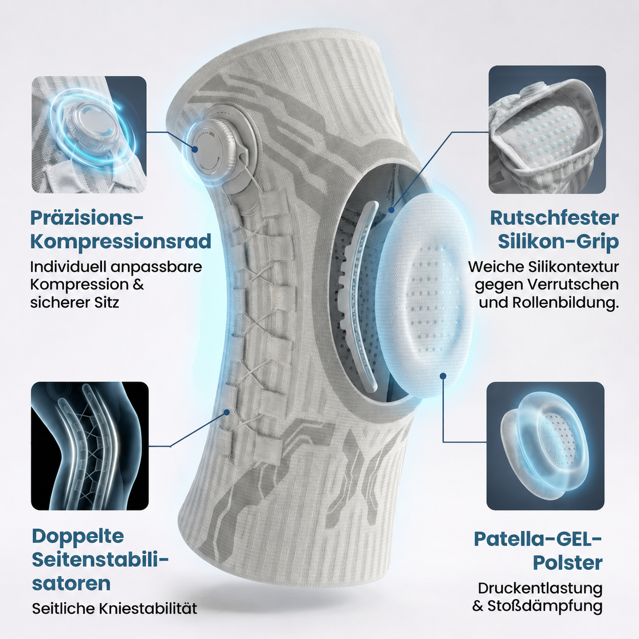 🔥Aktion am letzten Tag: 50 % Rabatt🔥Verstellbare Kniebandage