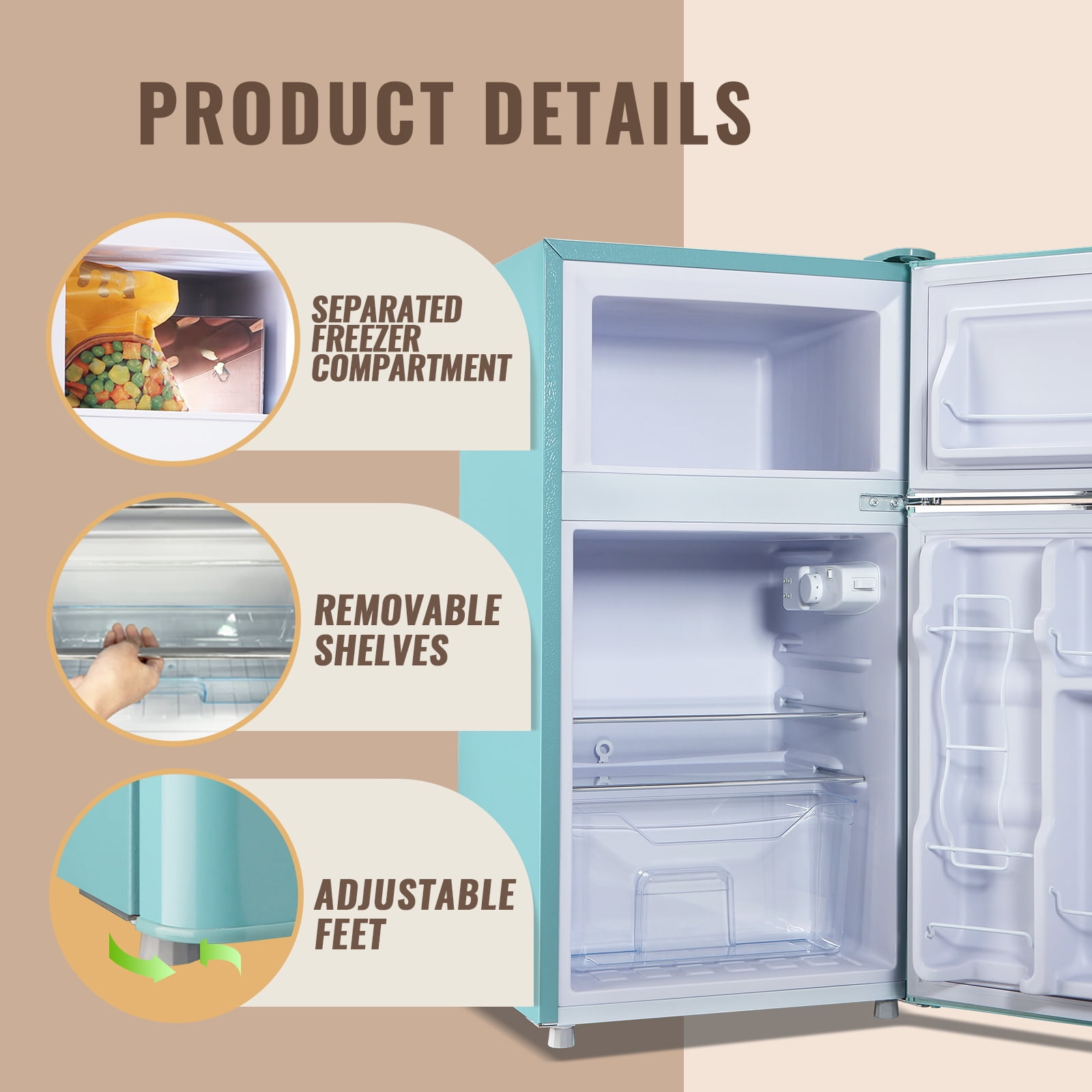 Rebajas por tiempo limitado -Termostato ajustable de 7 colores azul