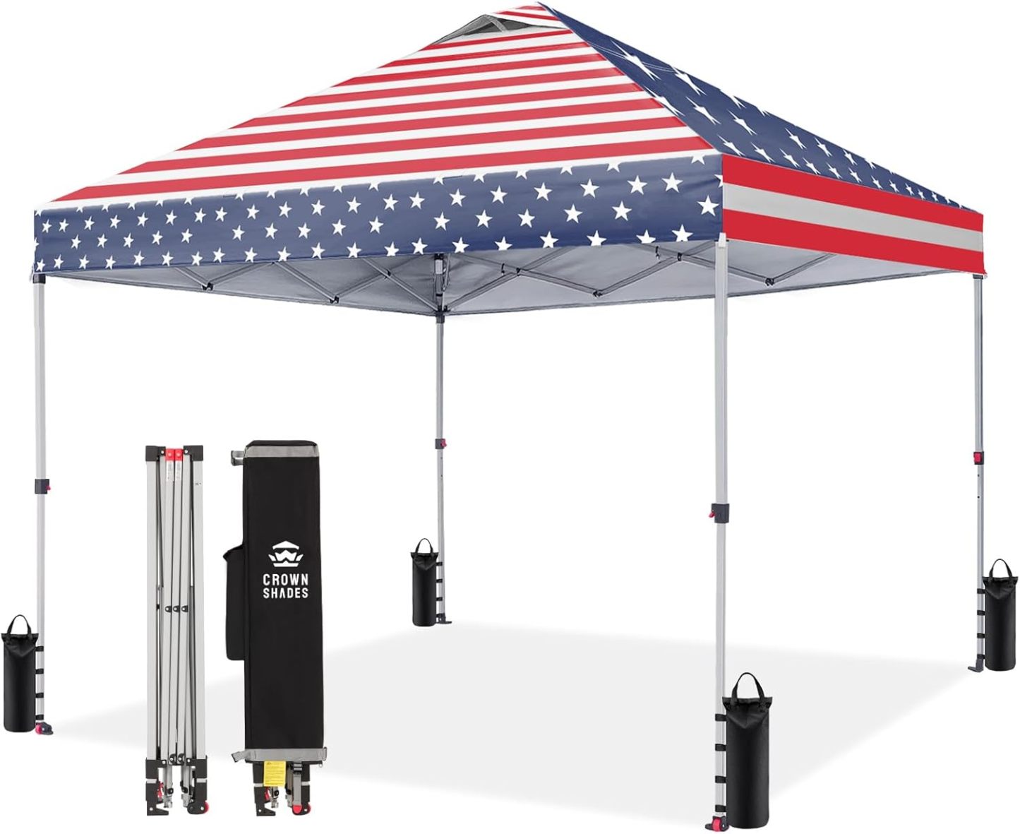 Carpa plegable de 10 x 10 pulgadas - Carpa de playa con instalación rápida - Parasol exterior para eventos, fiestas y camping - Gazebo con sistema STO-N-Go