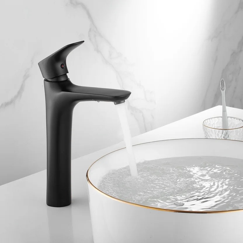 Combo Sanitario Tao Dual, Mueble De Baño Mesty, Lavamanos Vessel, Grifería Monocontrol y Accesorios Negros