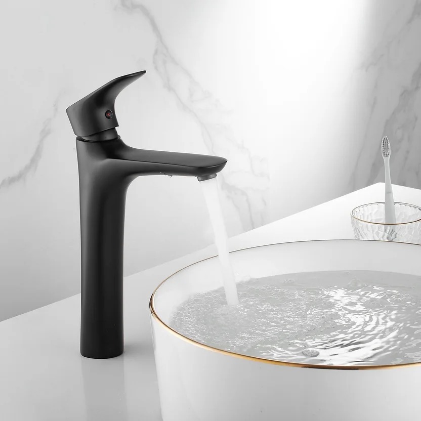Combo Sanitario Tao Dual, Mueble De Baño Mesty, Lavamanos Vessel, Grifería Monocontrol y Accesorios Negros