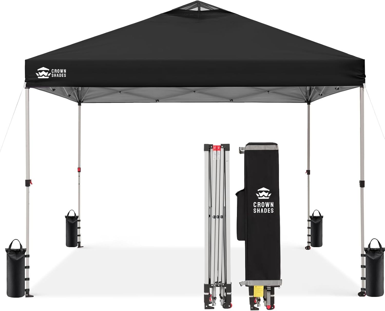 Carpa plegable de 10 x 10 pulgadas - Carpa de playa con instalación rápida - Parasol exterior para eventos, fiestas y camping - Gazebo con sistema STO-N-Go