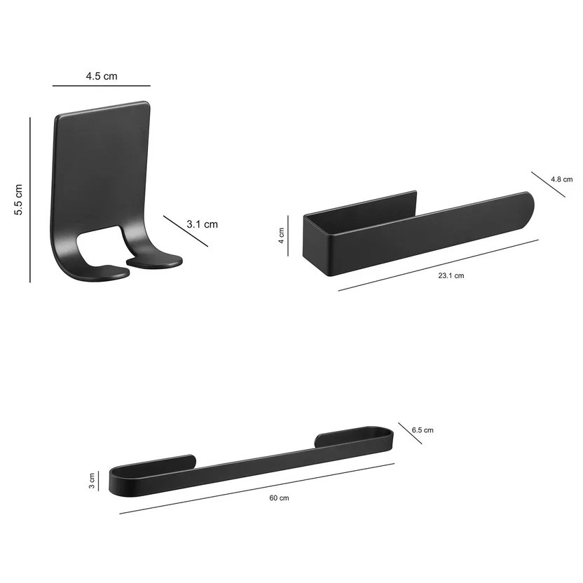 Combo Sanitario Tao Dual, Mueble De Baño Mesty, Lavamanos Vessel, Grifería Monocontrol y Accesorios Negros