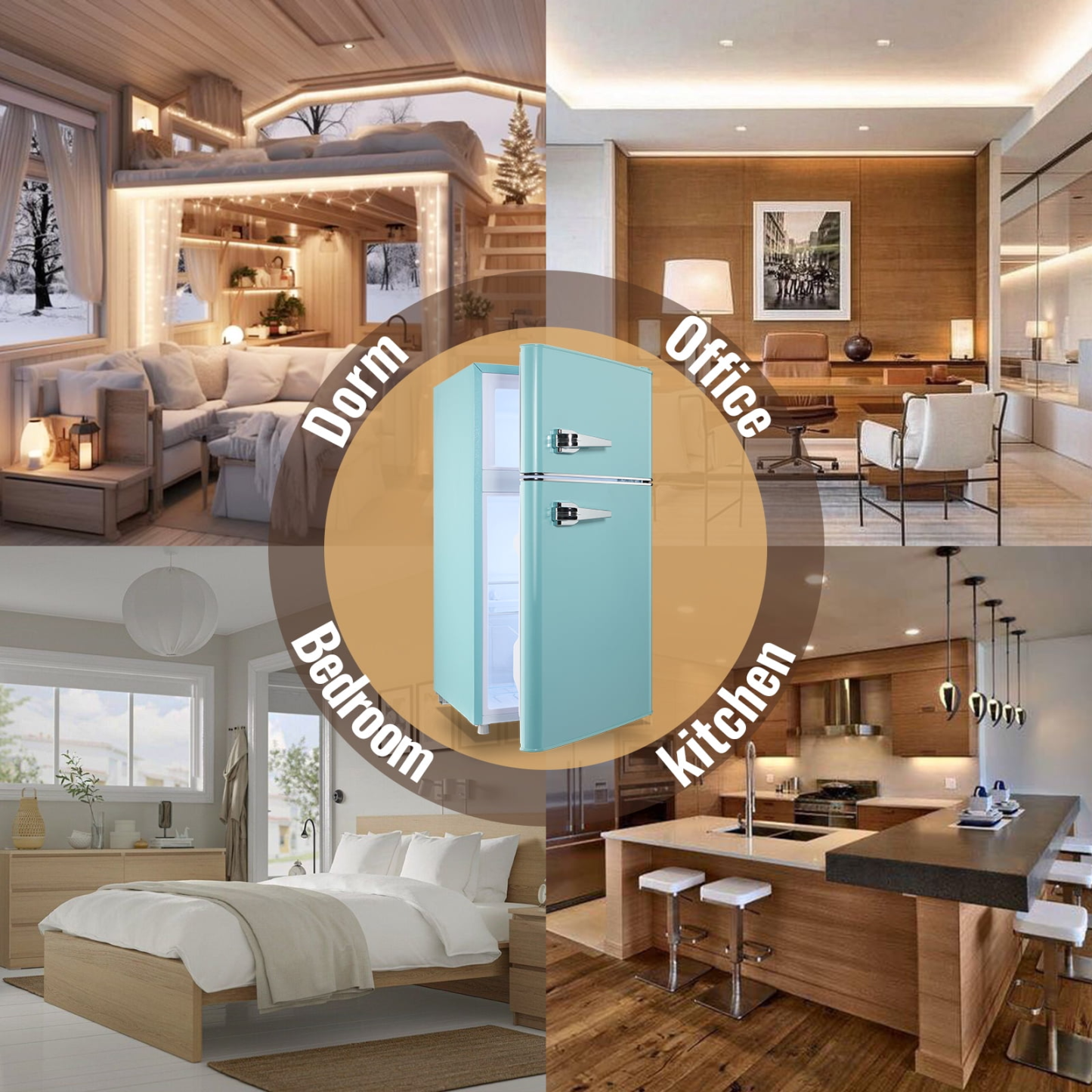 Rebajas por tiempo limitado -Termostato ajustable de 7 colores azul