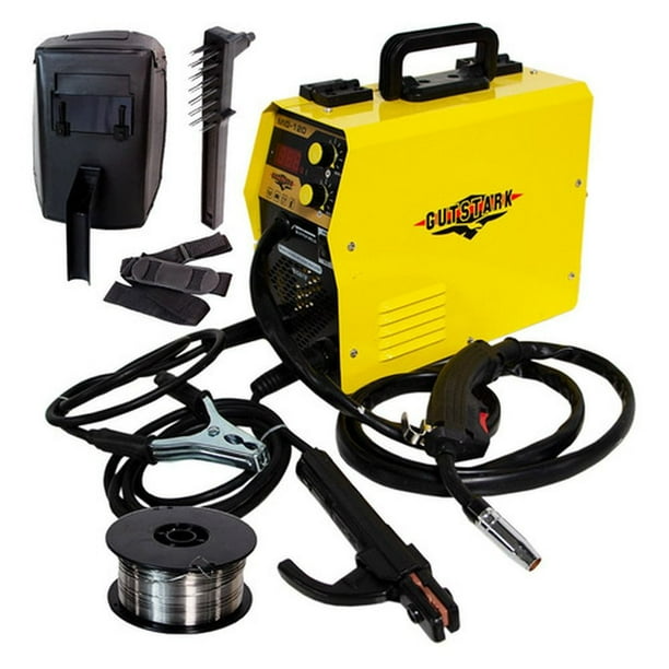 Soldadora Microalambre 120 Amp Inversora Electrodos con Careta Cables