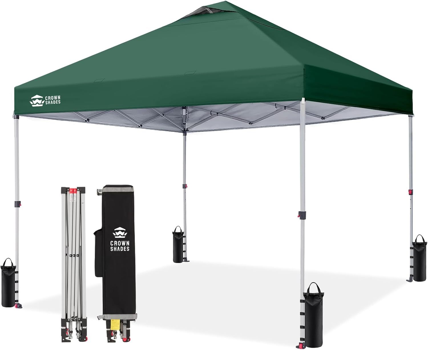 Carpa plegable de 10 x 10 pulgadas - Carpa de playa con instalación rápida - Parasol exterior para eventos, fiestas y camping - Gazebo con sistema STO-N-Go
