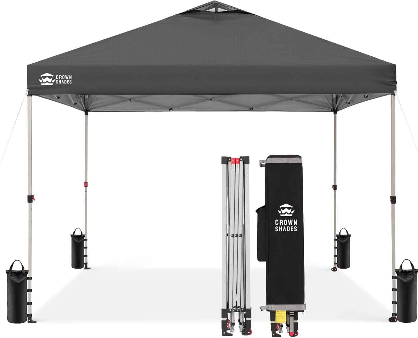 Carpa plegable de 10 x 10 pulgadas - Carpa de playa con instalación rápida - Parasol exterior para eventos, fiestas y camping - Gazebo con sistema STO-N-Go