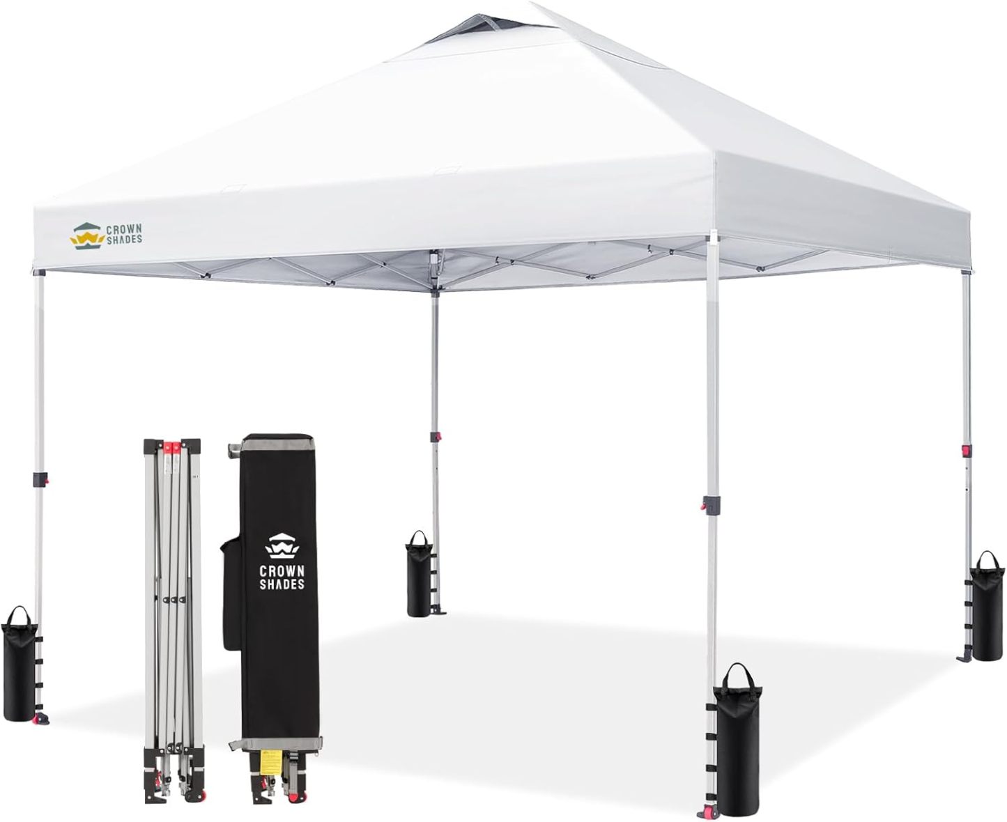 Carpa plegable de 10 x 10 pulgadas - Carpa de playa con instalación rápida - Parasol exterior para eventos, fiestas y camping - Gazebo con sistema STO-N-Go