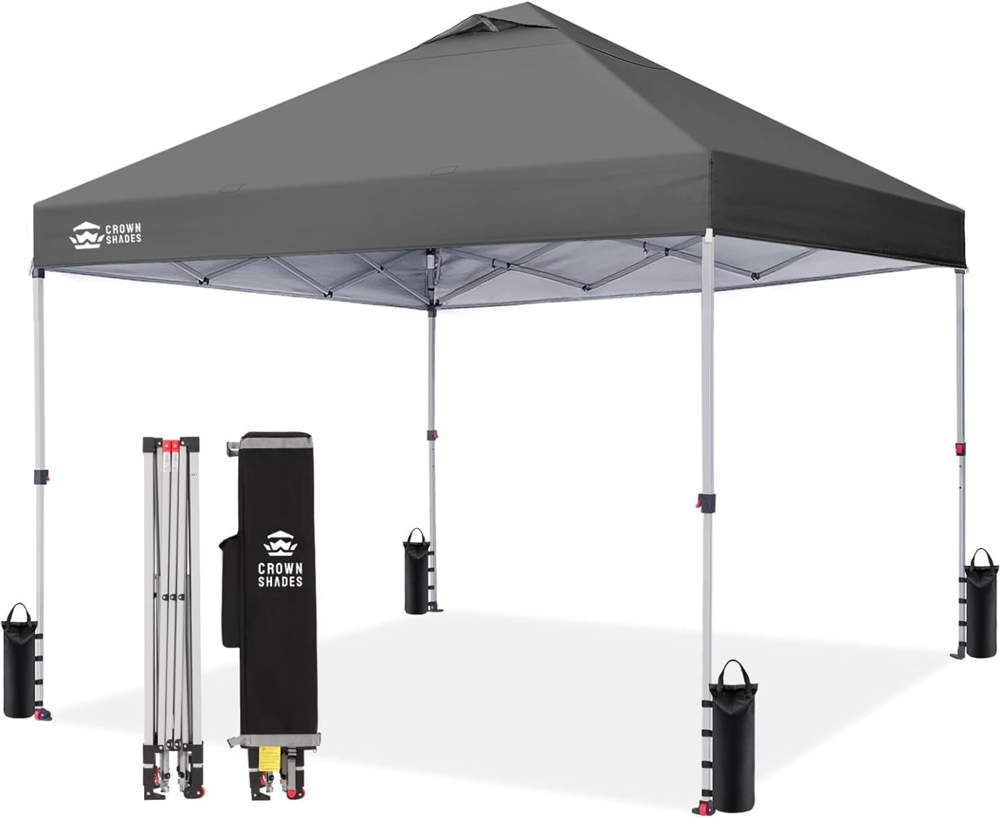 Carpa plegable de 10 x 10 pulgadas - Carpa de playa con instalación rápida - Parasol exterior para eventos, fiestas y camping - Gazebo con sistema STO-N-Go