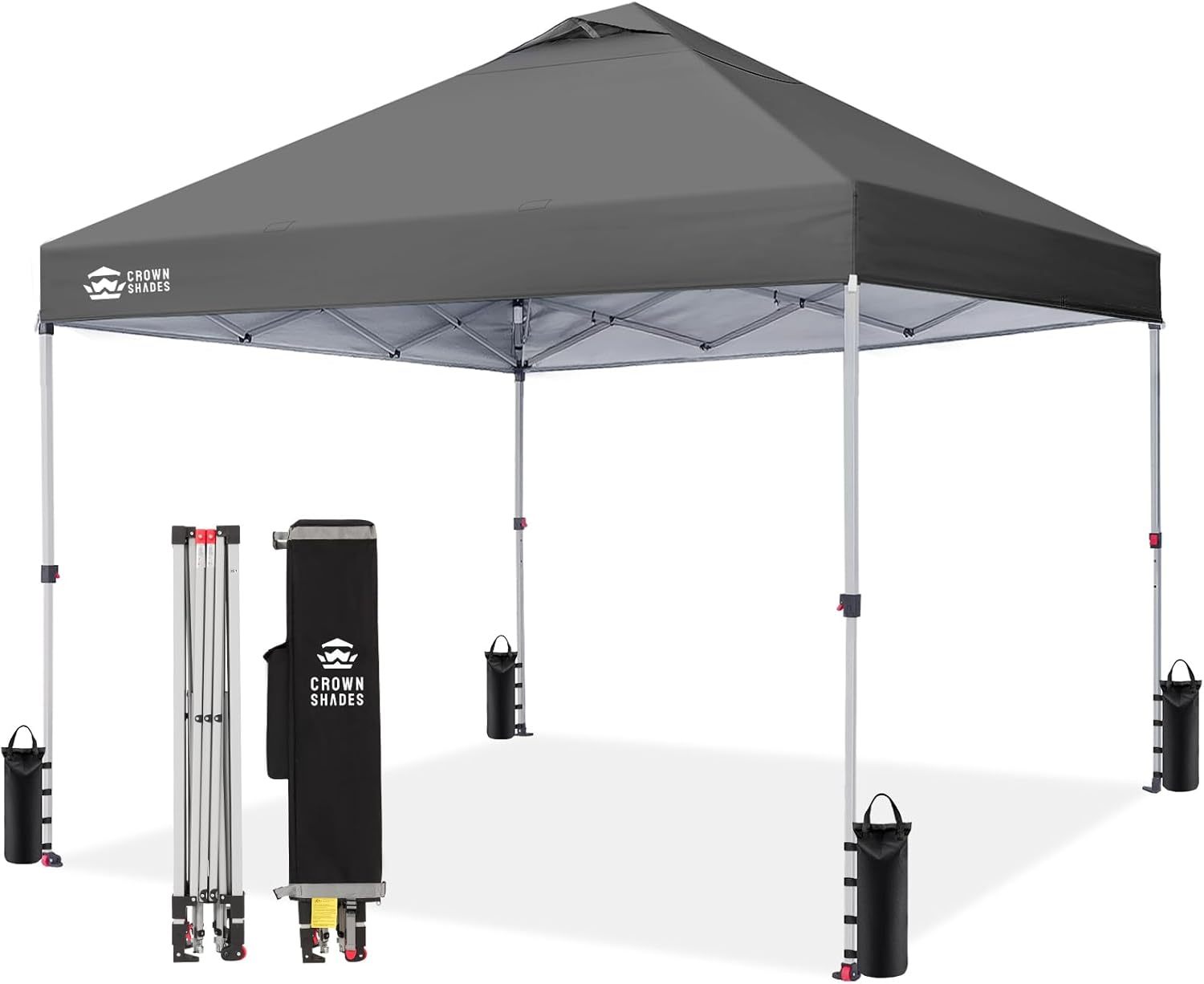 Carpa plegable de 10 x 10 pulgadas - Carpa de playa con instalación rápida - Parasol exterior para eventos, fiestas y camping - Gazebo con sistema STO-N-Go