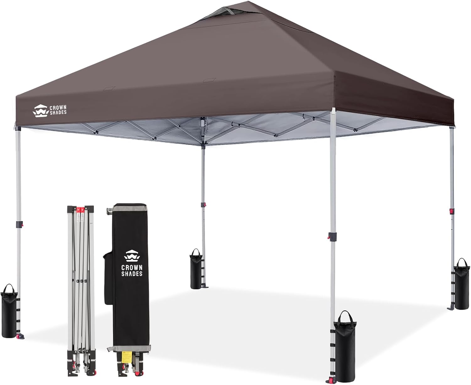 Carpa plegable de 10 x 10 pulgadas - Carpa de playa con instalación rápida - Parasol exterior para eventos, fiestas y camping - Gazebo con sistema STO-N-Go