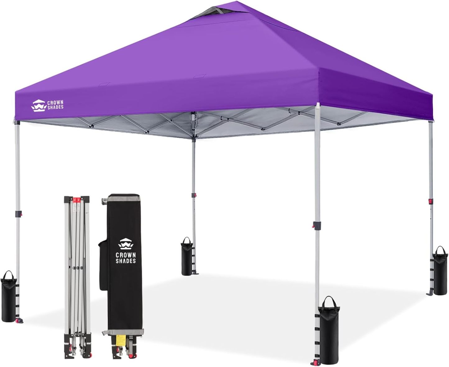 Carpa plegable de 10 x 10 pulgadas - Carpa de playa con instalación rápida - Parasol exterior para eventos, fiestas y camping - Gazebo con sistema STO-N-Go