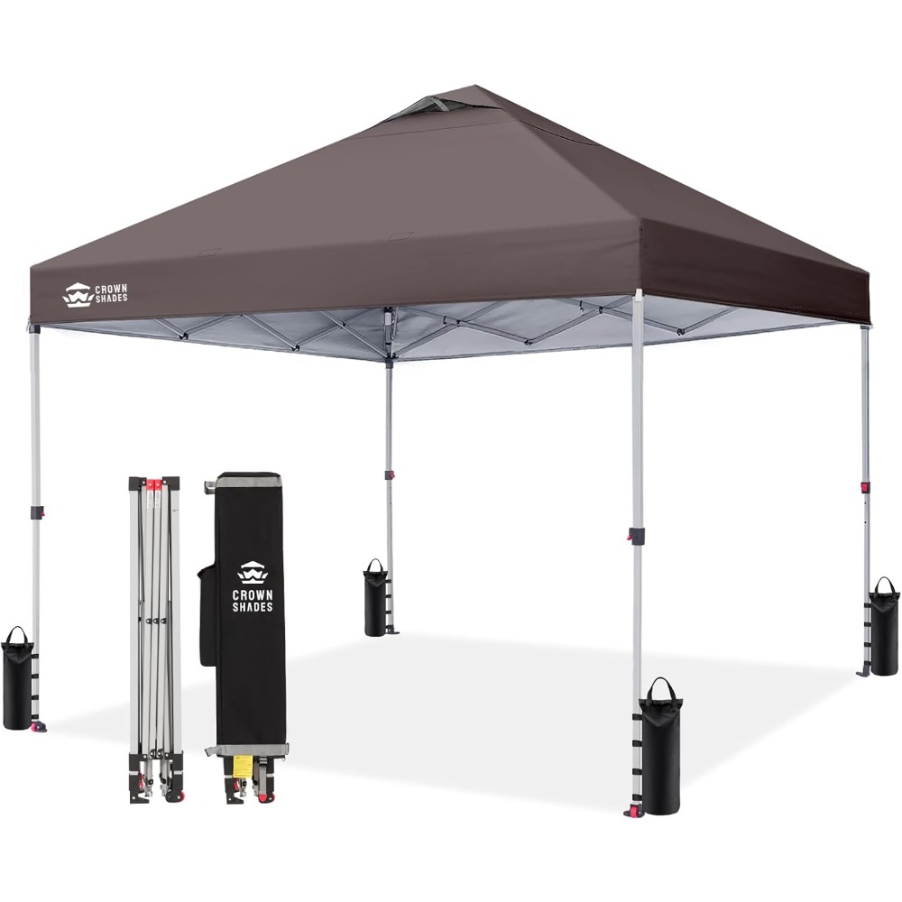 Carpa plegable de 10 x 10 pulgadas - Carpa de playa con instalación rápida - Parasol exterior para eventos, fiestas y camping - Gazebo con sistema STO-N-Go