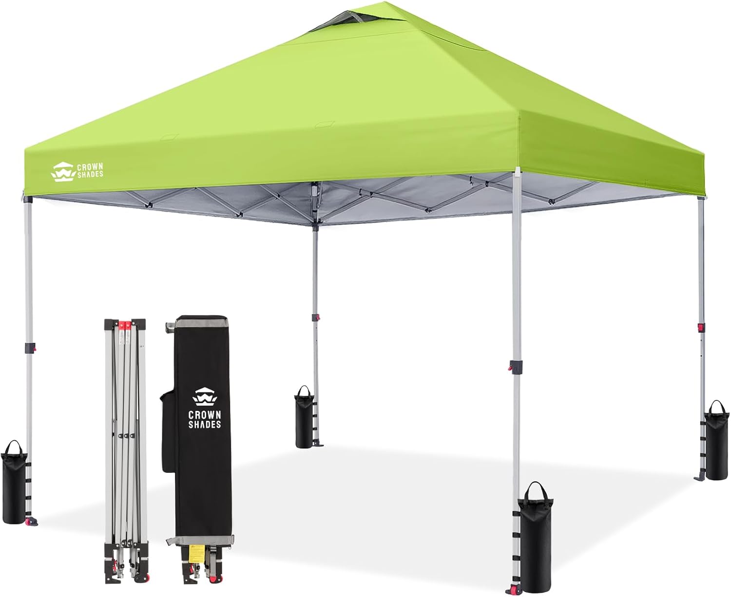 Carpa plegable de 10 x 10 pulgadas - Carpa de playa con instalación rápida - Parasol exterior para eventos, fiestas y camping - Gazebo con sistema STO-N-Go