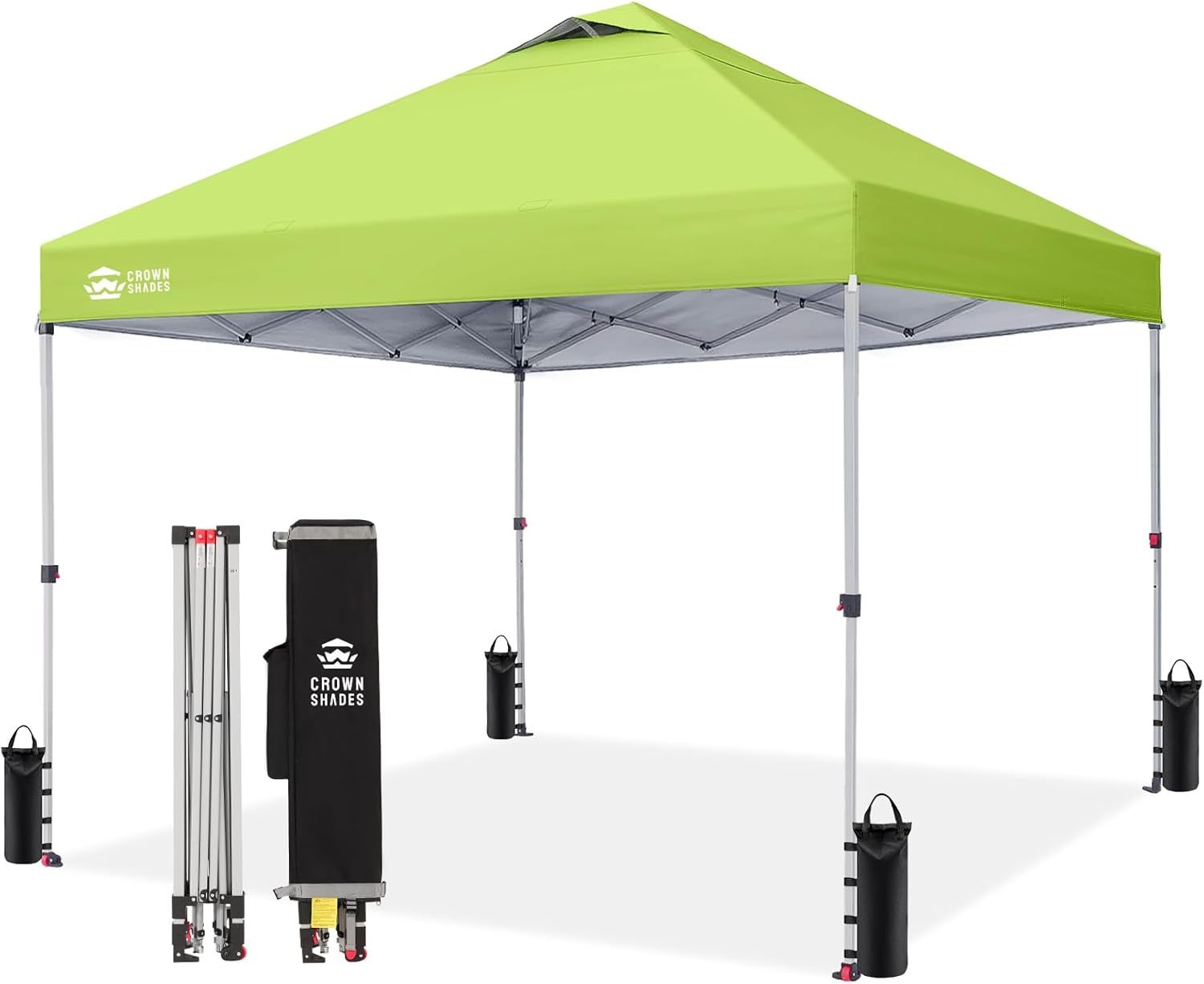 Carpa plegable de 10 x 10 pulgadas - Carpa de playa con instalación rápida - Parasol exterior para eventos, fiestas y camping - Gazebo con sistema STO-N-Go