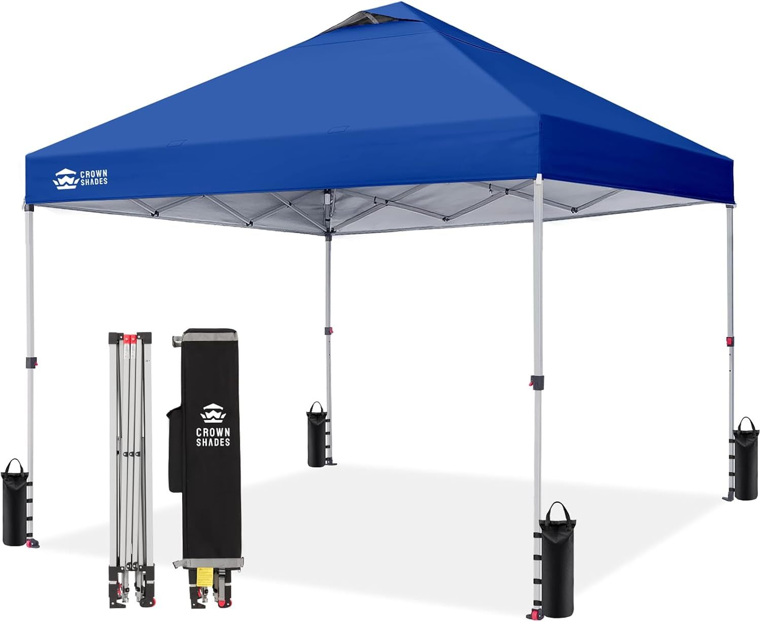 Carpa plegable de 10 x 10 pulgadas - Carpa de playa con instalación rápida - Parasol exterior para eventos, fiestas y camping - Gazebo con sistema STO-N-Go
