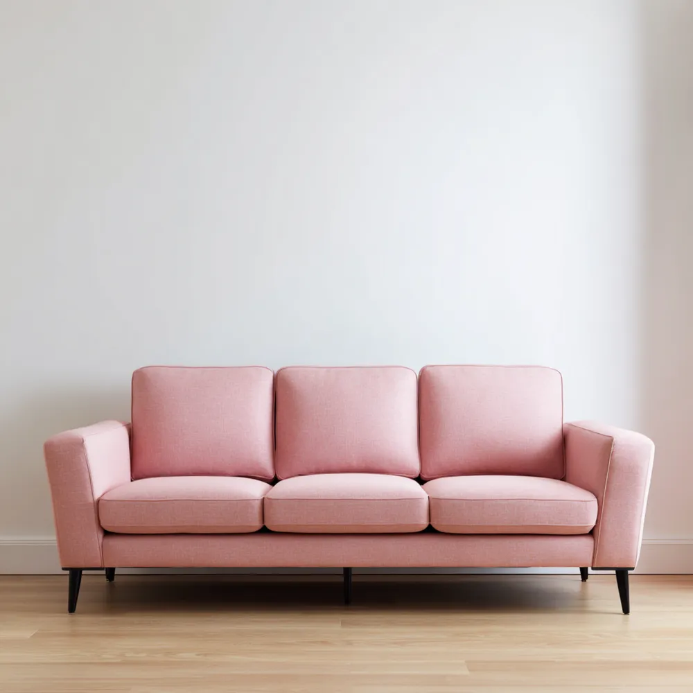 Canapé 3 places 200x90x85 cm – Rose – Design Moderne