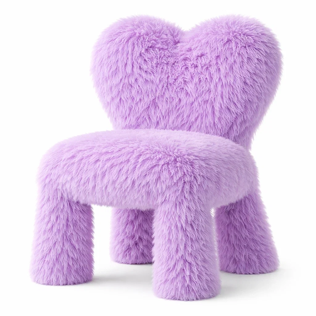 Silla tapizada pelo lila-woodcanton